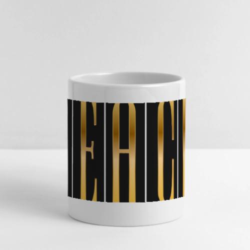 Peace in Gold - Mug with Heart Handle