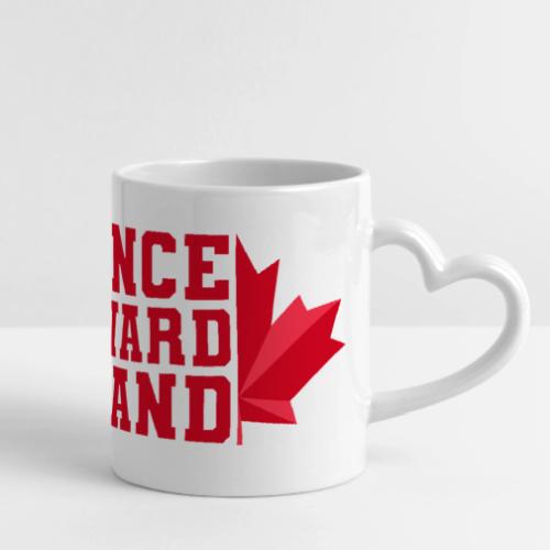 Prince Edward Island with maple leaf - Mug with Heart Handle
