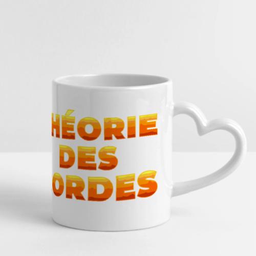 String theory! - Mug with Heart Handle