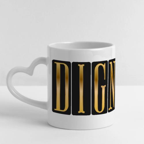 Golden Dignity - Mug with Heart Handle