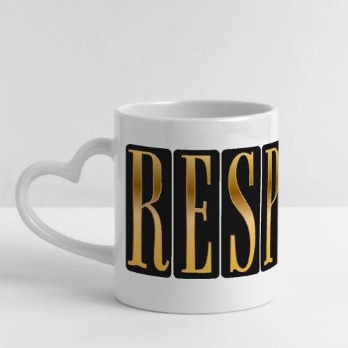 Golden Respect - Mug with Heart Handle