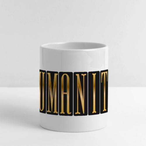 Humanity in Golden Letters - Mug with Heart Handle