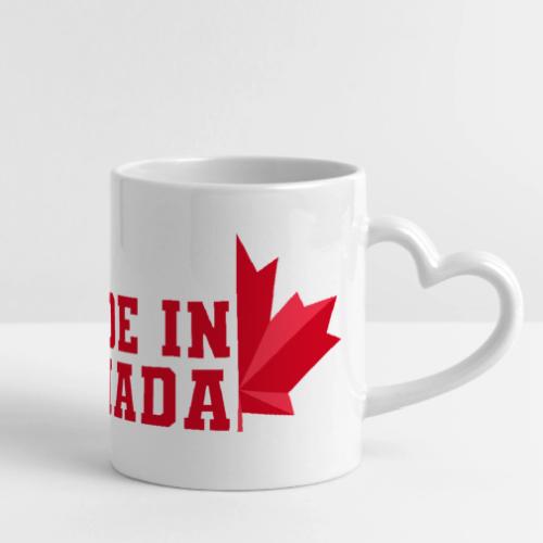 Made in Canada - Mug with Heart Handle