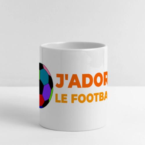 I love football - Mug with Heart Handle