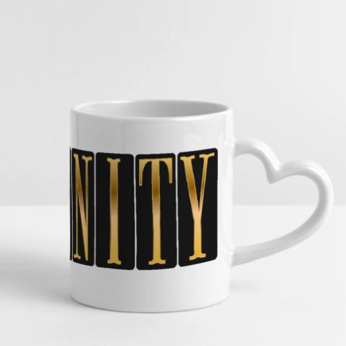 Serenity in Gold - Mug with Heart Handle