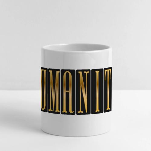 Golden Humanity Statement - Mug with Heart Handle