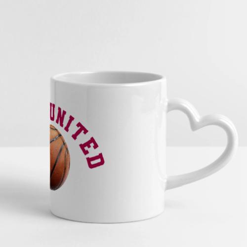Team United Basketball Unity Design - Mug with Heart Handle