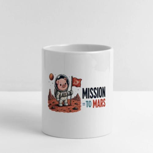Mission To Mars Space Pig - Mug with Heart Handle