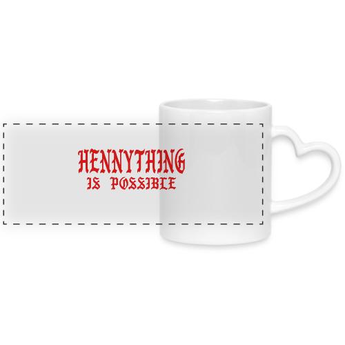 hennythingispossible - Mug with Heart Handle