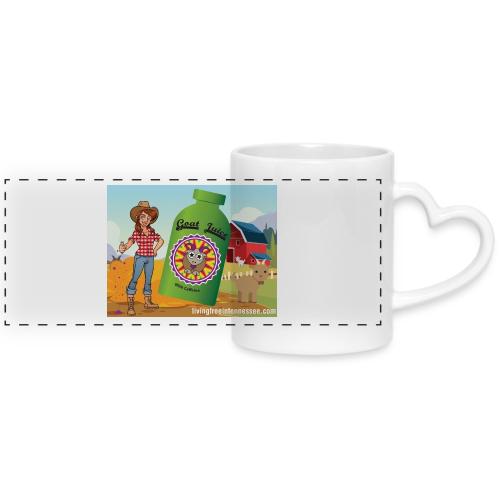Nicole Sauce's Goat Juice - Mug with Heart Handle