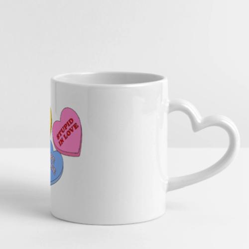 Candy Hearts Mug - Mug with Heart Handle