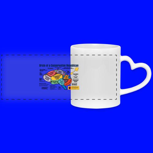 Brain of a Conservative Republican - Mug with Heart Handle