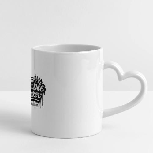 Troublemaker - Mug with Heart Handle
