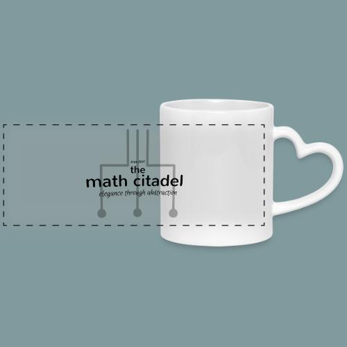 Abstract Math Citadel - Mug with Heart Handle