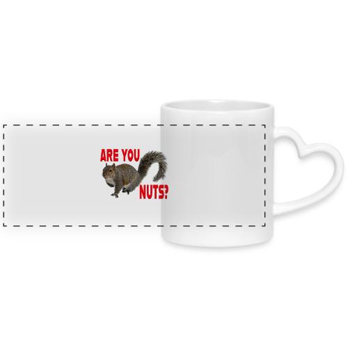 Are You Nuts? - Mug with Heart Handle