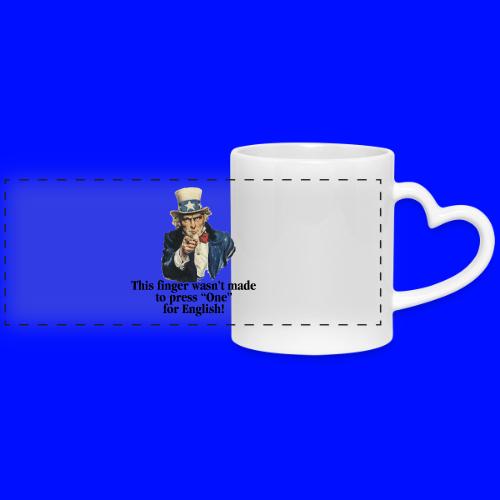 Uncle Sam - Finger - Mug with Heart Handle