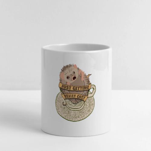 Hedgehog in cup - Mug with Heart Handle