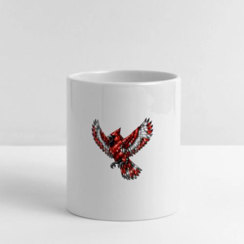 Cardinal in Flight - Mug with Heart Handle