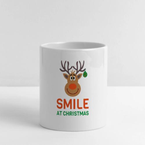 Christmas Reindeer Coffee Mug - Mug with Heart Handle