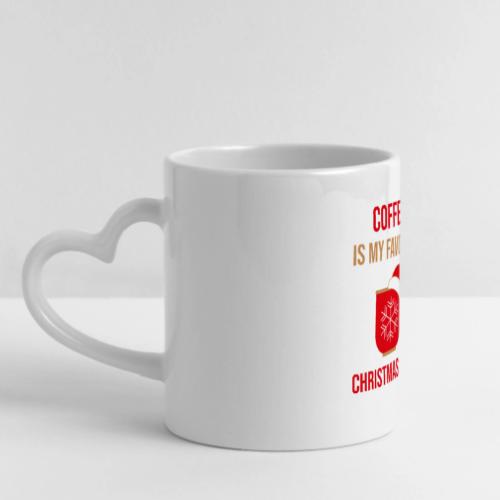 Holiday Coffee Mug Gift - Mug with Heart Handle
