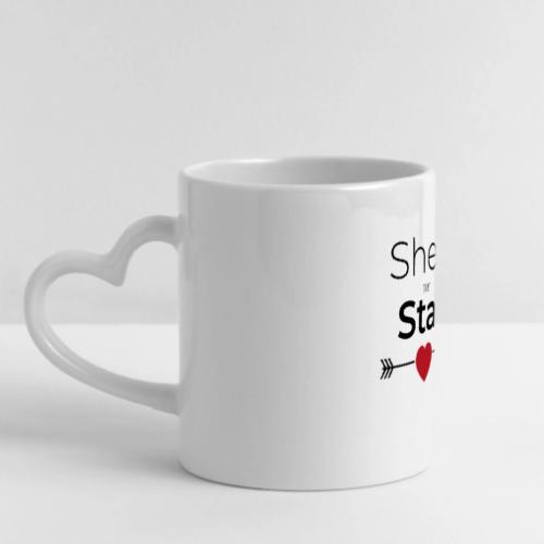 Valentine Day Mug for Her - Mug with Heart Handle