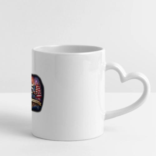 USA 250th Celebration - Mug with Heart Handle