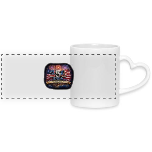 USA 250th Celebration - Mug with Heart Handle