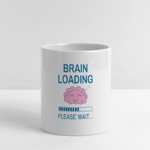 Brain Loading Funny Minimalist Humor - Mug with Heart Handle