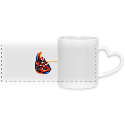 Carcadelogoracer1 - Mug with Heart Handle