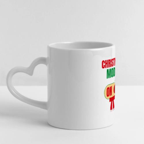 Funny Christmas Coffee Mug - Mug with Heart Handle