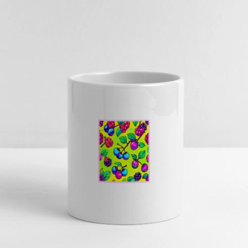 Bright Berry Fruit Pattern - Mug with Heart Handle