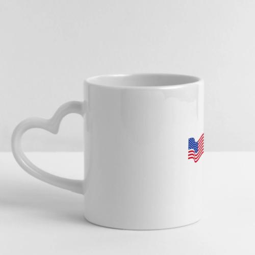Made in America - Mug with Heart Handle