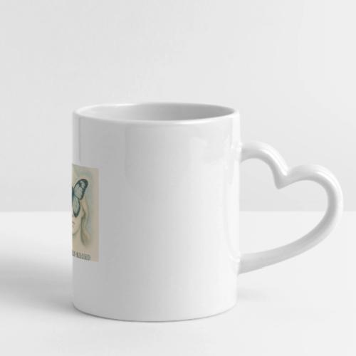 Butterfly kisses Hue - Mug with Heart Handle