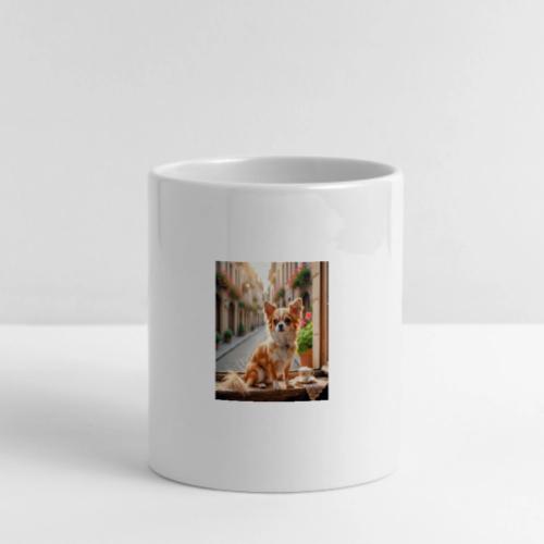 Morning coffee Chihuahua - Mug with Heart Handle