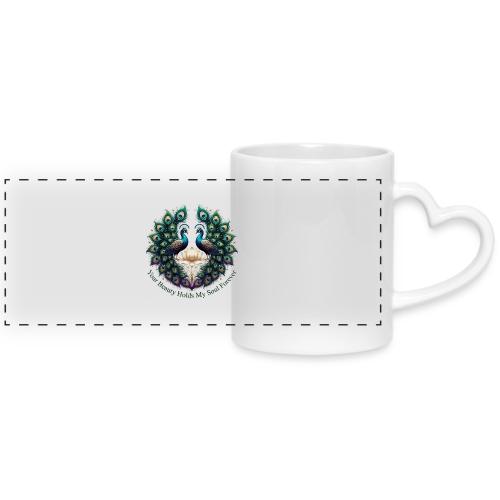 Your Beauty Holds My Soul Peacock Gifts T-Shirt - Mug with Heart Handle