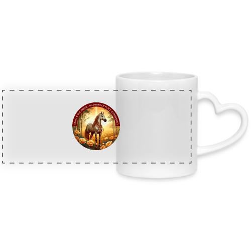 Year of the Horse Guardian T Shirt, Lunar New Year - Mug with Heart Handle