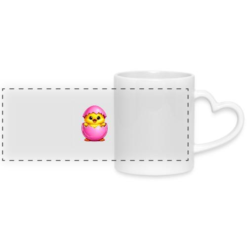 Easter Chick Pink - Mug with Heart Handle