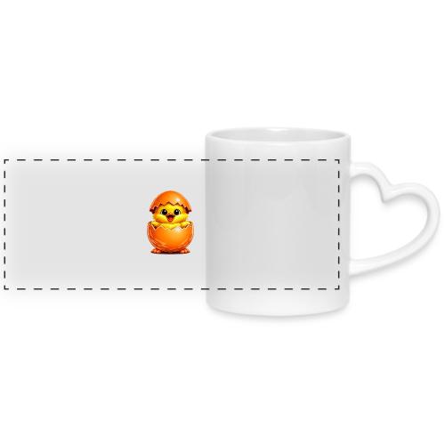 Easter Chick Orange - Mug with Heart Handle