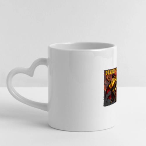 The Diablo Taco Spicy Demon Character - Mug with Heart Handle