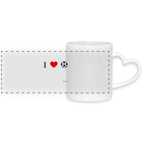 I heart soccer - Women - Mug with Heart Handle