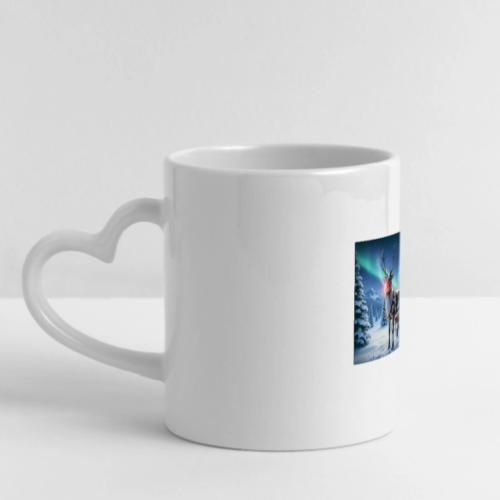 Rudolph the red nosed reindeer - Mug with Heart Handle