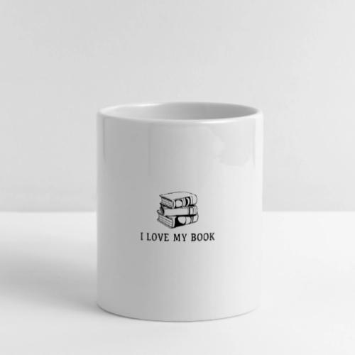 I love my book t-shirt - Mug with Heart Handle