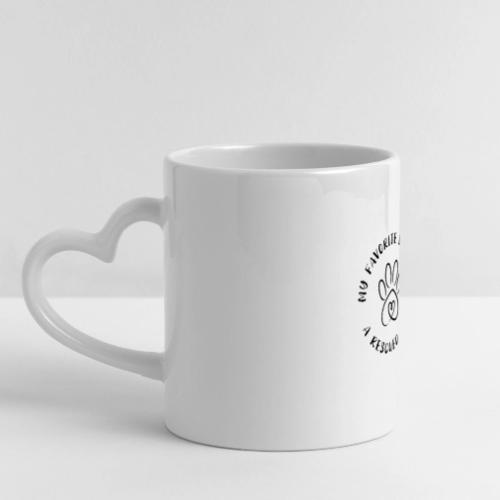 Favorite breed? Rescued dog! - Mug with Heart Handle