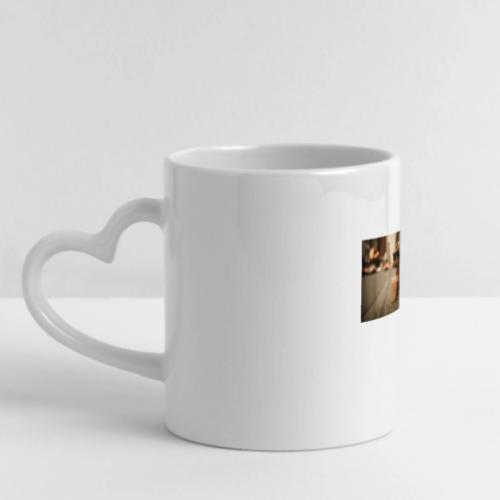 Funny Dachshund Iced Coffee Lover Tee - Mug with Heart Handle