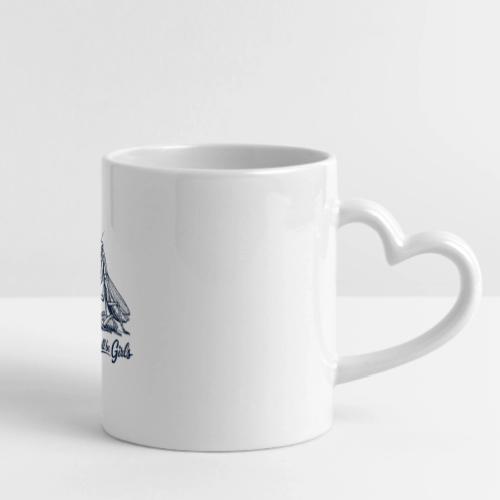 Girls Will Be Girls Praying Mantis Humor - Mug with Heart Handle