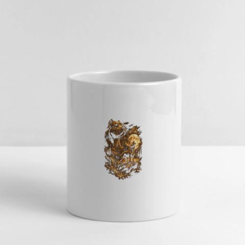 Pit Bull Howling Moon Fantasy Forest Tee - Mug with Heart Handle
