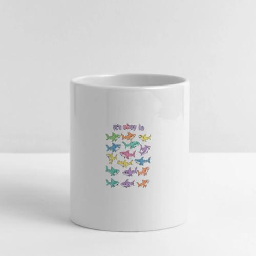 It’s Okay To – Cute Pastel Shark - Mug with Heart Handle