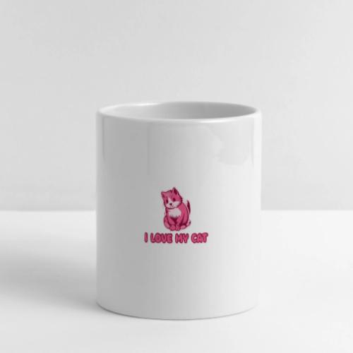 I love my cat - Mug with Heart Handle