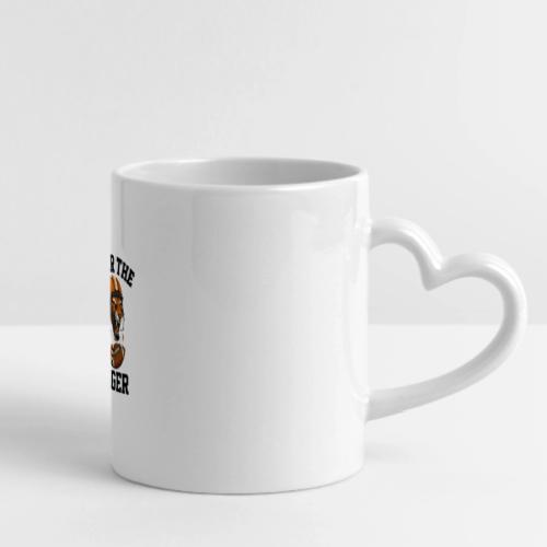 Fear The Tiger Football Helmet T-Shirt - Mug with Heart Handle