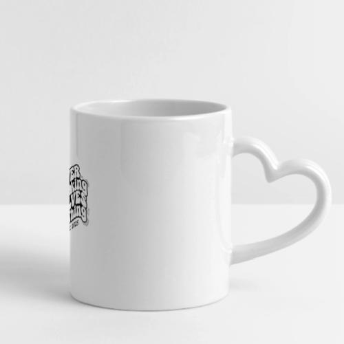 Overthinking Solves Nothing - Mug with Heart Handle